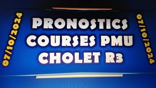 CHOLET R3  PRONOSTICS COURSES PMU DU 07102024 [upl. by Hairom]