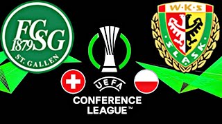 Saint Gallen 20 Śląsk  CONFERENCE LEAGUE 202425 [upl. by Maon661]