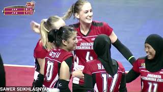 JAKARTA POPSIVO POLWAN VS JAKARTA PERTAMINA SET 2  PROLIGA 2018 SERI BALI [upl. by Ilellan180]