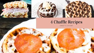 4 Chaffle Recipes You Need To Try  Sweet amp Savory [upl. by Buke690]