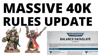 ENORMOUS 40K Rules Update  Balance Changes for EVERY ARMY Discussed  Balanced Dataslate  Points [upl. by Durrej]