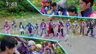 Uchuu Sentai Kyuuranger  All Kyuurangers Transformation [upl. by Anoif]