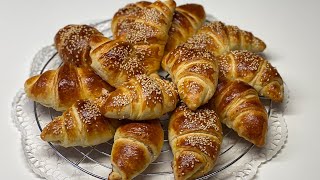 Kifle të shijshme me pak përbërs🇦🇱🇩🇪Leckere Croissants mit wenig Zutaten RecetaRezept⬇️nr44 [upl. by Margalo]