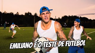 EMILIANO E O TESTE DE FUTEBOL [upl. by Hakeber15]