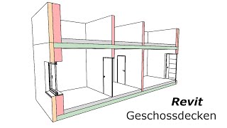 Revit  Variationen von Geschossdecken [upl. by Otrebire833]