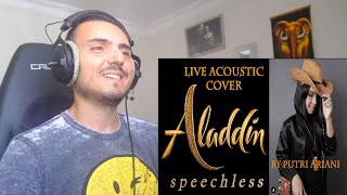 Putri Ariani  Speechless Naomi Scott Cover Reaction [upl. by Wilhelmina]