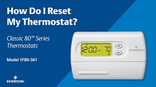 Classic 80 Series  1F80361  How Do I Reset My Thermostat [upl. by Anyer94]