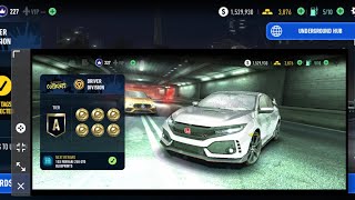 2310 nfsnl ugr blackridge outskirts driver division tier b Mustang MK1 → Civic Type R [upl. by Gibert]