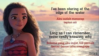 How Far Ill Go  Alessia Cara OST Moana Lyrics video dan terjemahan [upl. by Ynabla]