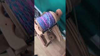 Spinning my Unicorn Art Batt spinningyarn handspun handspunyarn crochettutorial [upl. by Nojad]