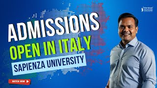 Admissions OPEN in Italy for 202425 Intake  Sapienza University of Rome [upl. by Eilime]