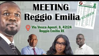 🔴 DIRECT ITALIE GRAND MEETING PASTEF REGGIO EMILIAlegislatives2024 sonko pastef diaspora [upl. by Saihttam]