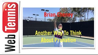 Tennis Serve Pronation  A Different Explanation from Brian Cheney [upl. by Martica787]