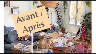 Végétaliser son intérieur  le salon 80 plantes en 5 min Timelapse  Emménagement 2 [upl. by Thorlay578]