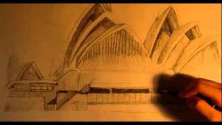 Drawing Architecture 1  Sydney Opera House [upl. by Shalne]