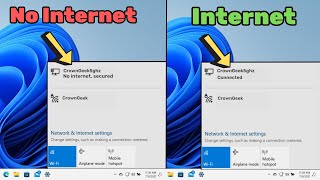 How to Fix quotNo Internet Securedquot in Windows 11 2024 Quick FIX [upl. by Chrisoula]