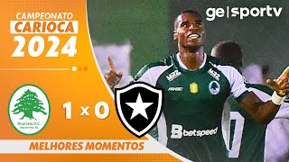 BOAVISTA 1 X 0 BOTAFOGO  MELHORES MOMENTOS  CAMPEONATO CARIOCA 2024  geglobo [upl. by Dryfoos]