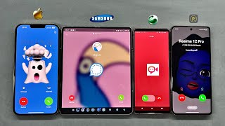 Signal Justalk Incoming call iPhone 13 ProMax  Samsung Z Fold3  Sony Xperia 5  Realme 12 Pro [upl. by Eidnac520]