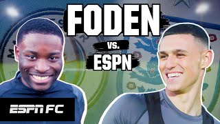 Phil Foden shooting challenge vs ESPN [upl. by Oenire]