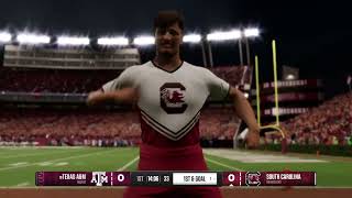 College Football 25  Texas AampM vs South Carolina [upl. by Neeruan]