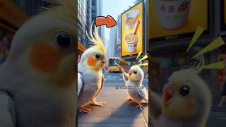 Almost the Same But Not Quite 🍜😳🦜 funny parrot cockatiel [upl. by Ataliah717]