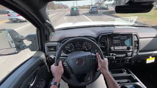 2024 Nissan Titan XD Pro4X POV Test Drive 56 Endurance V8 [upl. by Mattie550]