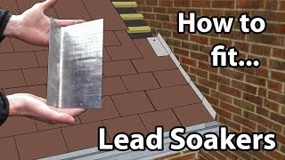 How to fit Lead Soakers  Lead soakers for a Wall or Chimney stacks [upl. by Sayce]