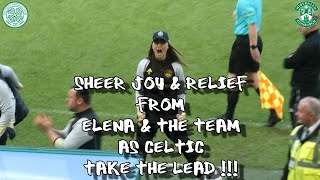 Sheer Joy amp Relief From Elena amp Team as They Take Lead  Celtic FC Women 1  Hibs Ladies 0 [upl. by Chaddy533]