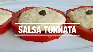 Pomodori con salsa tonnata con maionese fatta in casa [upl. by Ocisnarf654]