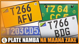 ZIFAHAMU Plate Namba za Tanzania Maana na Matumizi yake [upl. by Wetzell765]