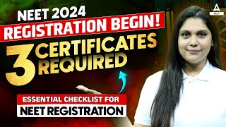 Documents Required for NEET 2024 Application Form📝  NEET 2024 REGISTRATION FORM [upl. by Krock]