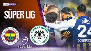 Fenerbahçe vs Konyaspor  SÜPER LIG HIGHLIGHTS  01102024  beIN SPORTS USA [upl. by Stewardson451]