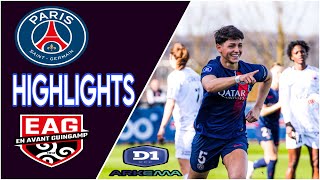 Paris SaintGermain vs Guingamp  Résumé D1 ARKEMA féminine  Highlights [upl. by Terri]