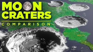 🌜 LUNAR CRATERS Compared on Earth 🌛 [upl. by Naehgem]