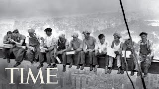 Lunch Atop A Skyscraper The Story Behind The 1932 Photo  100 Photos  TIME [upl. by Samford]