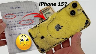 Destroyed iPhone 14 RESTORATION My Fan Thought It Was an iPhone 15 [upl. by Anomer]