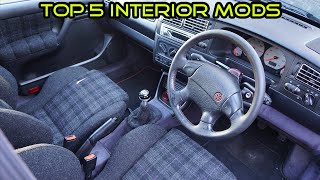 TOP 5 BEST INTERIOR MODS FOR MK3 GOLFS [upl. by Isiahi]