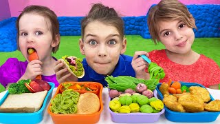 Five Kids Lunch Time Song  more Childrens Songs and Videos [upl. by Solracnauj769]