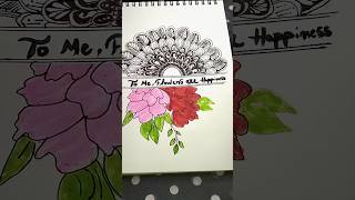 Flowers mandala 💐✨ explore mandala art youtube shorts trending easy flowers [upl. by Maude]