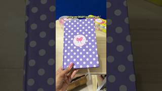 giving my old DIARY 📔 to a new look 😍 crafting painting craftideas ytshort bow [upl. by Nywde728]