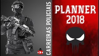 PLANNER PRA CONCURSOS 2018  CARREIRAS POLICIAIS  Coach Eduardo Cortez [upl. by Yelsa]