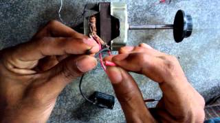 HOW TO MAKE A CAPACITOR OF FAN [upl. by Josias]