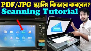 How to PDFJPEG Scan Scanning tutorial on Toshiba estudio 2518a SOHAGa2z [upl. by Aidualc]