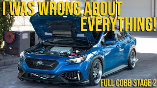 2023 Subaru WRX Goes Full Cobb Completely Changed my opinion on the New WRX [upl. by Latoye]