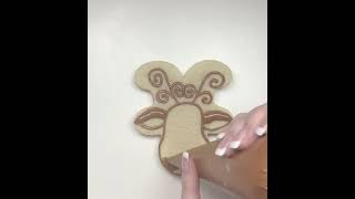 Rudolph Cookie cookies shorts reindeer art youtubeshorts video viralvideo short fyp food [upl. by Ramahs]