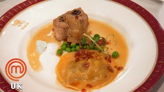 Guinea Fowl amp Saffron Tortellini  MasterChef UK  MasterChef World [upl. by Mareld]