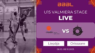 Liepaja 2009 vs Orissaare 2009  BBBL boys U15 [upl. by Einattirb]