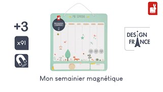 Janod  Mon semainier magnétique pour enfant [upl. by Anoo607]