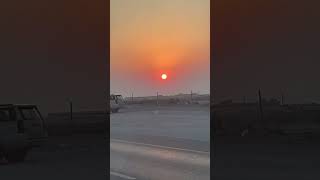 Sunset viewDammam Riyadh highway [upl. by Ainoek]