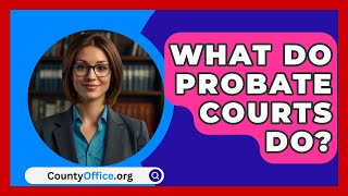 What Do Probate Courts Do  CountyOfficeorg [upl. by Tnarb]